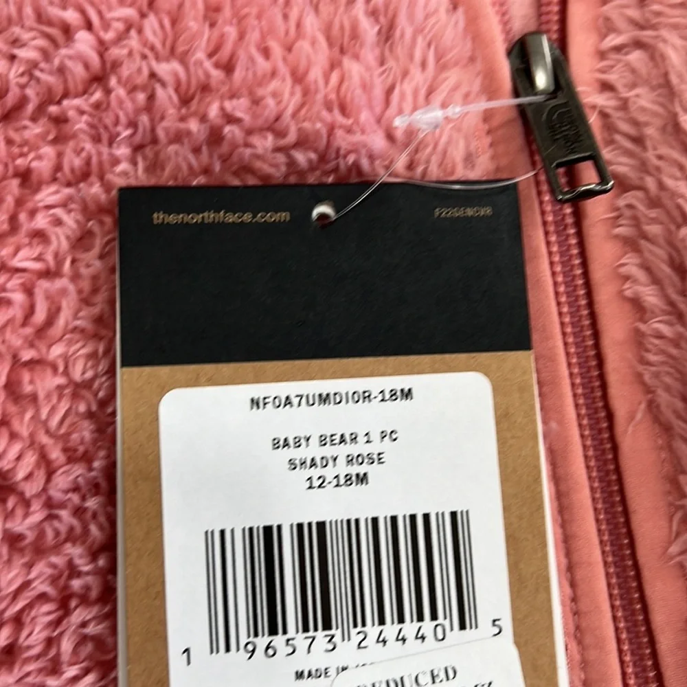 THE NORTH FACE Baby Bear One-Piece pink shepra - Picture 3 of 9